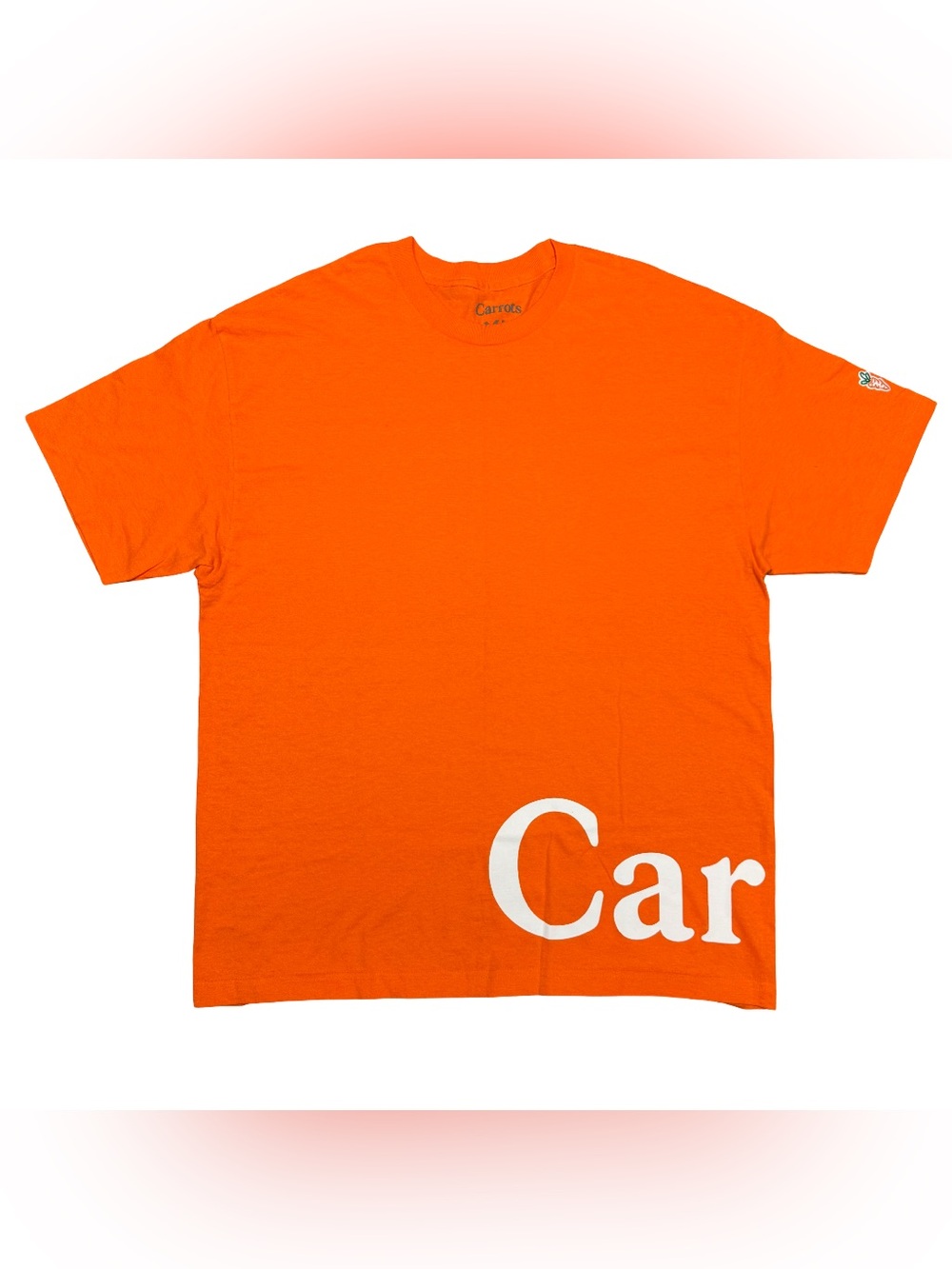 Carrots by Anwar Bottom Split Logo Graphic T-Shirt Orange XL